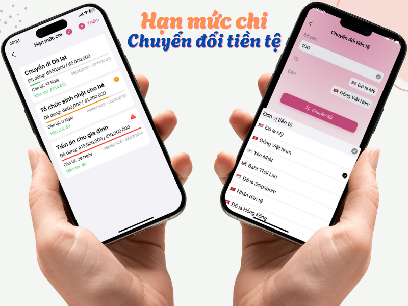 Hạn mức chi và Chuyển đổi tiền tệ